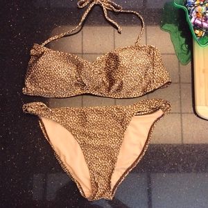 Old Navy Leopard Print Bathing Suit size: medium